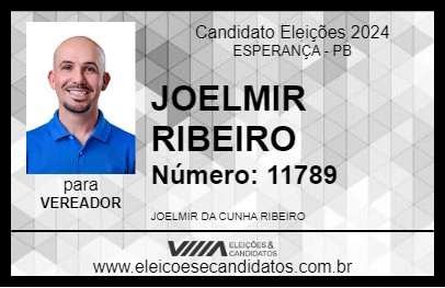 Candidato JOELMIR RIBEIRO 2024 - ESPERANÇA - Eleições