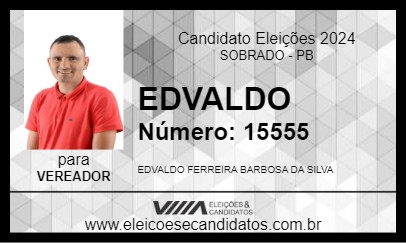 Candidato EDVALDO 2024 - SOBRADO - Eleições