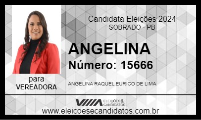 Candidato ANGELINA 2024 - SOBRADO - Eleições