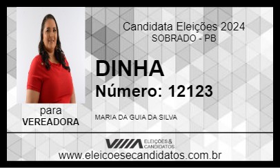 Candidato DINHA 2024 - SOBRADO - Eleições