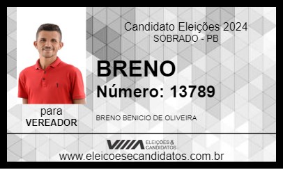 Candidato BRENO 2024 - SOBRADO - Eleições