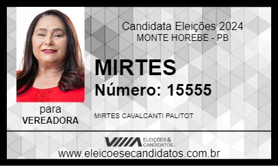 Candidato MIRTES 2024 - MONTE HOREBE - Eleições