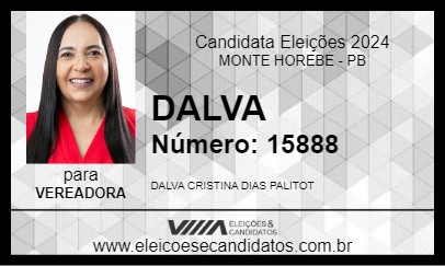 Candidato DALVA 2024 - MONTE HOREBE - Eleições