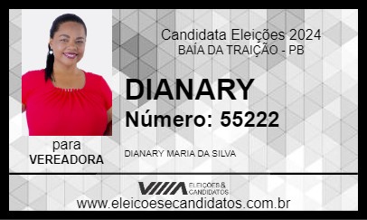 Candidato DIANARY 2024 - BAÍA DA TRAIÇÃO - Eleições