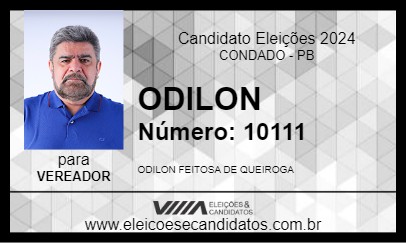 Candidato ODILON 2024 - CONDADO - Eleições