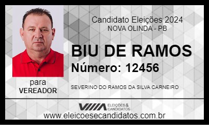 Candidato BIU DE RAMOS 2024 - NOVA OLINDA - Eleições