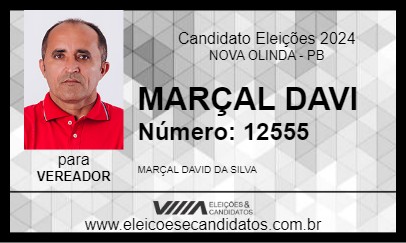 Candidato MARÇAL DAVI 2024 - NOVA OLINDA - Eleições