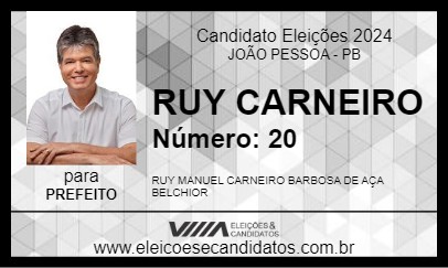 Candidato RUY CARNEIRO 2024 - JOÃO PESSOA - Eleições