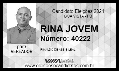 Candidato RINA JOVEM 2024 - BOA VISTA - Eleições