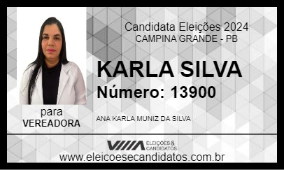 Candidato KARLA SILVA 2024 - CAMPINA GRANDE - Eleições