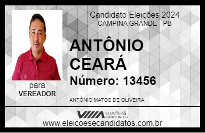 Candidato ANTÔNIO CEARÁ 2024 - CAMPINA GRANDE - Eleições