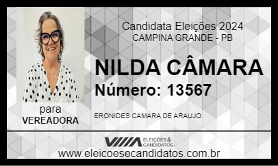 Candidato NILDA CÂMARA 2024 - CAMPINA GRANDE - Eleições