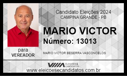 Candidato MARIO VICTOR 2024 - CAMPINA GRANDE - Eleições