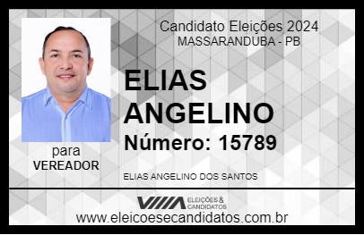 Candidato ELIAS ANGELINO 2024 - MASSARANDUBA - Eleições