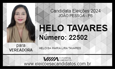 Candidato HELO TAVARES 2024 - JOÃO PESSOA - Eleições