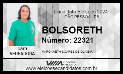 Candidato BOLSORETH 2024 - JOÃO PESSOA - Eleições