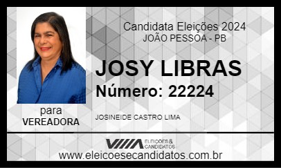 Candidato JOSY LIBRAS 2024 - JOÃO PESSOA - Eleições