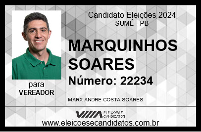 Candidato MARQUINHOS SOARES 2024 - SUMÉ - Eleições