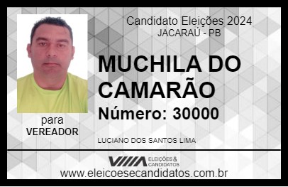 Candidato MUCHILA DO CAMARÃO 2024 - JACARAÚ - Eleições