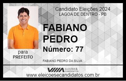 Candidato FABIANO PEDRO 2024 - LAGOA DE DENTRO - Eleições