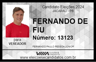 Candidato FERNANDO DE FIU 2024 - JACARAÚ - Eleições