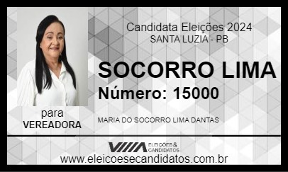 Candidato SOCORRO LIMA 2024 - SANTA LUZIA - Eleições