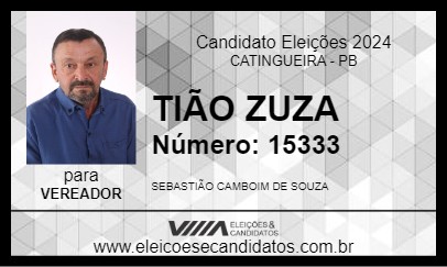 Candidato TIÃO ZUZA 2024 - CATINGUEIRA - Eleições