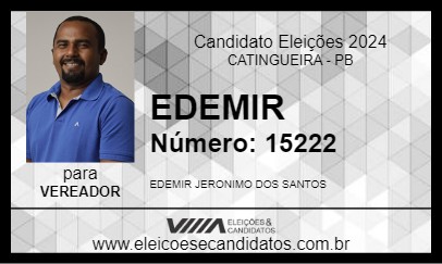 Candidato EDEMIR 2024 - CATINGUEIRA - Eleições