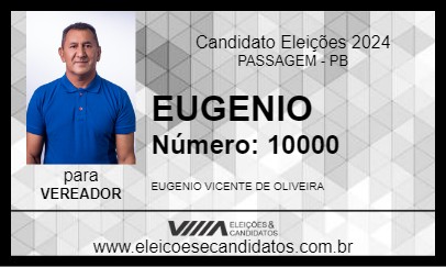 Candidato EUGENIO 2024 - PASSAGEM - Eleições