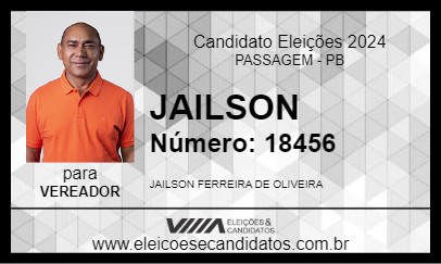 Candidato JAILSON 2024 - PASSAGEM - Eleições