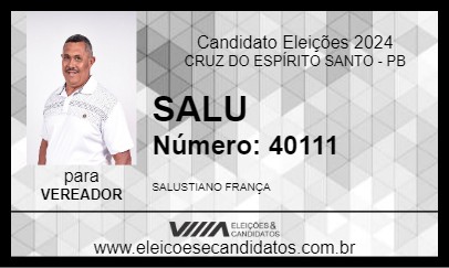 Candidato SALU 2024 - CRUZ DO ESPÍRITO SANTO - Eleições