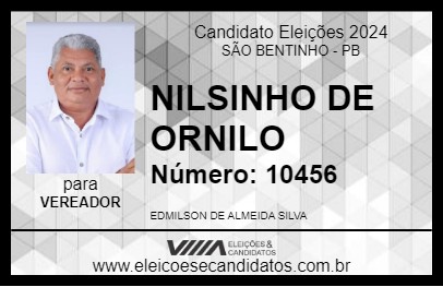 Candidato NILSINHO DE ORNILO 2024 - SÃO BENTINHO - Eleições