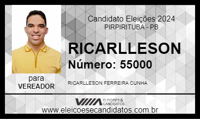 Candidato RICARLLESON 2024 - PIRPIRITUBA - Eleições