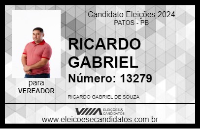 Candidato RICARDO GABRIEL 2024 - PATOS - Eleições