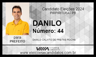 Candidato DANILO 2024 - PIRPIRITUBA - Eleições