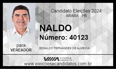 Candidato NALDO 2024 - ARARA - Eleições