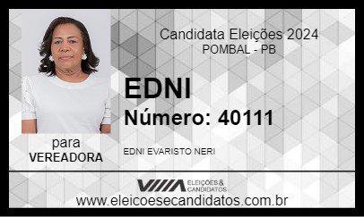 Candidato EDNI 2024 - POMBAL - Eleições