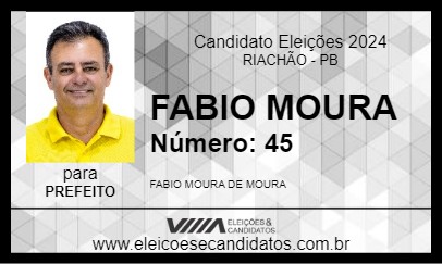 Candidato FABIO MOURA 2024 - RIACHÃO - Eleições