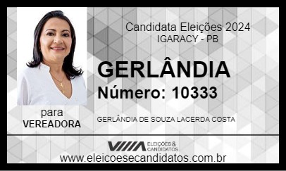 Candidato GERLÂNDIA 2024 - IGARACY - Eleições