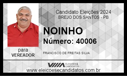 Candidato NOINHO 2024 - BREJO DOS SANTOS - Eleições