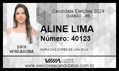 Candidato ALINE LIMA 2024 - DAMIÃO - Eleições