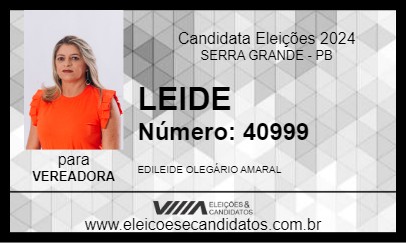 Candidato LEIDE 2024 - SERRA GRANDE - Eleições