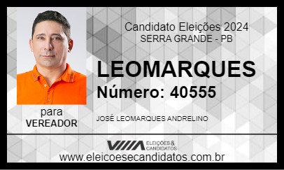 Candidato LEOMARQUES 2024 - SERRA GRANDE - Eleições