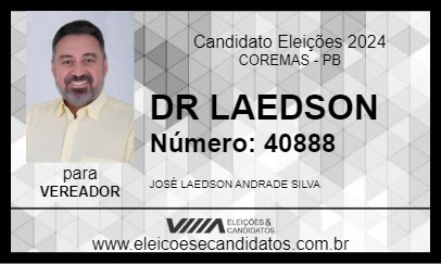 Candidato DR LAEDSON 2024 - COREMAS - Eleições