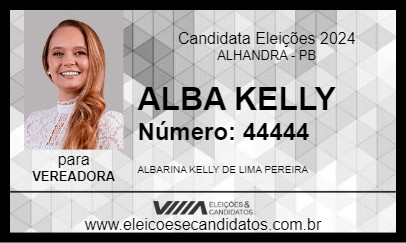 Candidato ALBA KELLY 2024 - ALHANDRA - Eleições