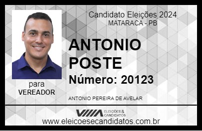 Candidato POSTE 2024 - MATARACA - Eleições