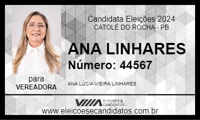 Candidato ANA LINHARES 2024 - CATOLÉ DO ROCHA - Eleições