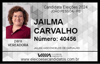 Candidato JAILMA CARVALHO 2024 - JOÃO PESSOA - Eleições