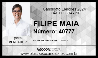 Candidato FILIPE MAIA 2024 - JOÃO PESSOA - Eleições