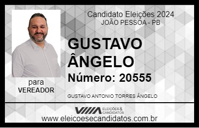 Candidato GUSTAVO ÂNGELO 2024 - JOÃO PESSOA - Eleições